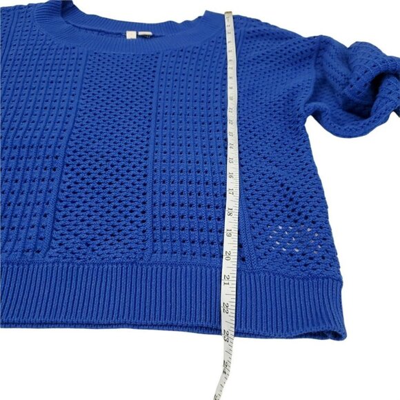 Moth Anthropologie Cobalt Sweater Small Blue Reese Kimono‎ Dolman Sleeve - Picture 11 of 12